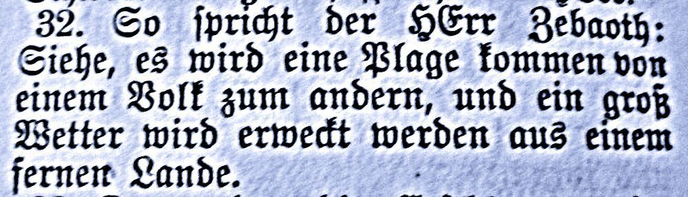 Die Bibel - Jeremia 25, 32