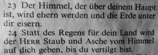 Deuteronomium 28, 23-24