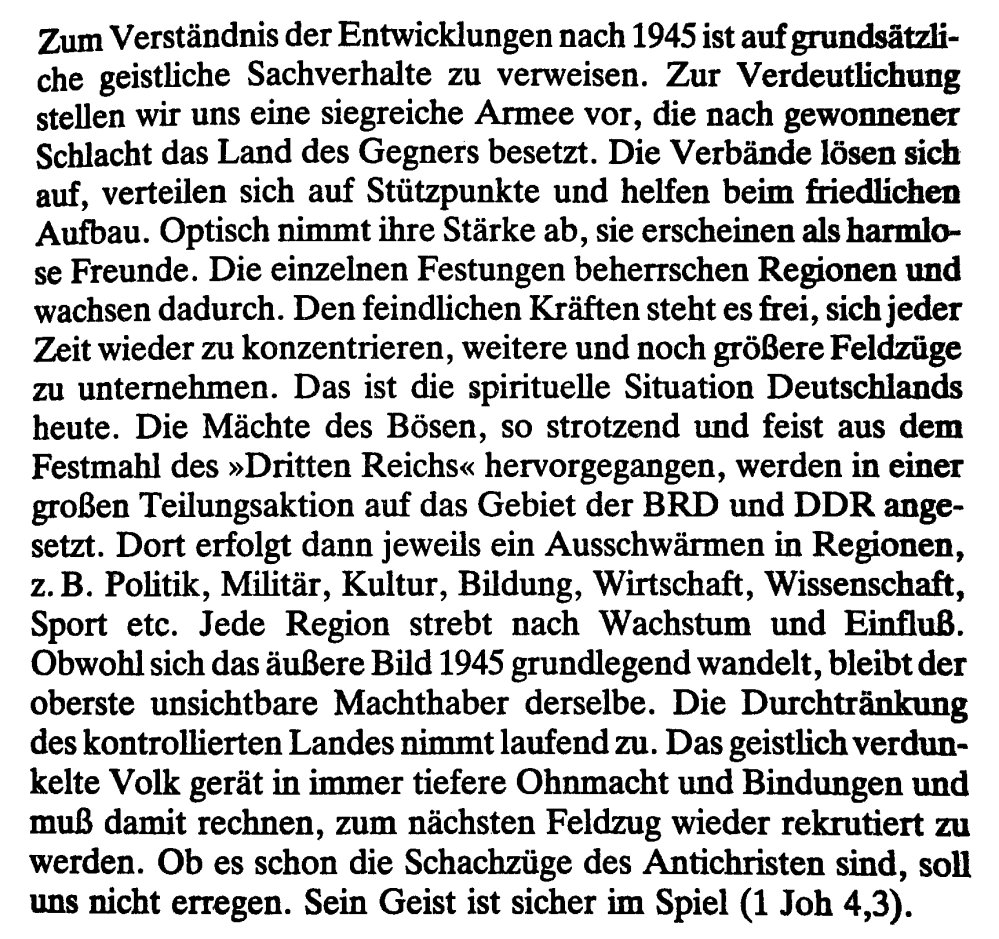 Siegfried Fritsch, 1985: Der Geist über Deutschland – auf Seite 439