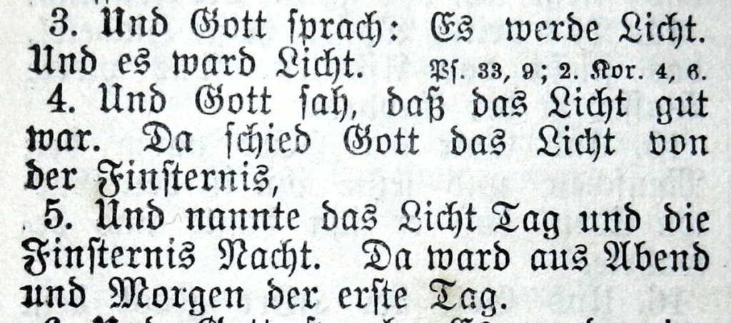 Genesis 1, 3-5