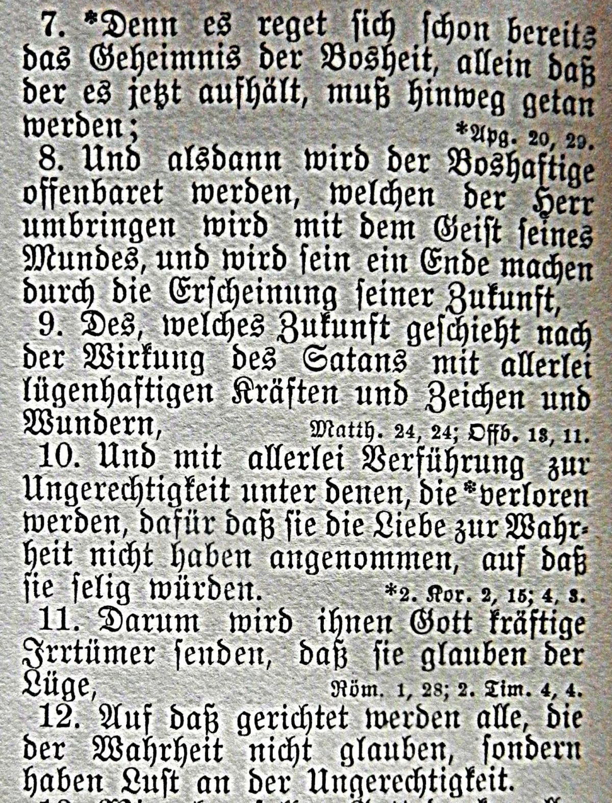 2. Thessalonicher 2, 7-12