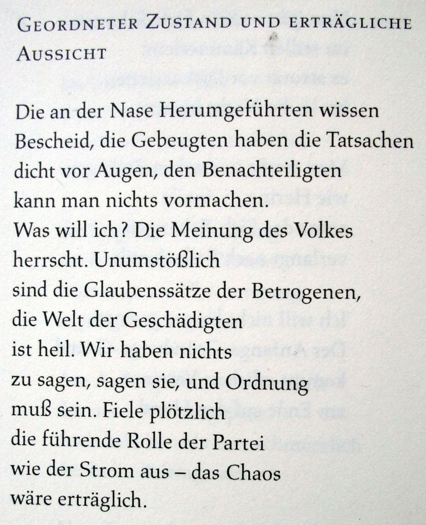 Waldemar Dege - Geordneter Zustand und erträgliche Aussicht - 1974