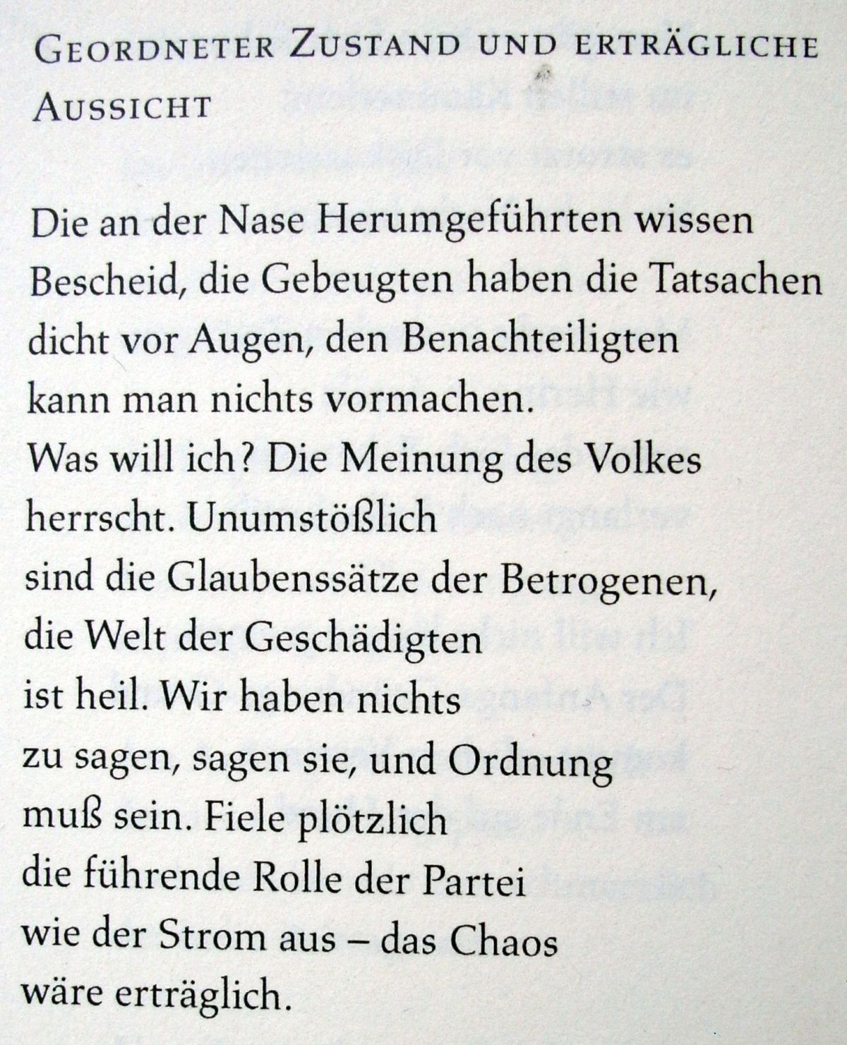 Waldemar Dege - Geordneter Zustand und erträgliche Aussicht - 1974