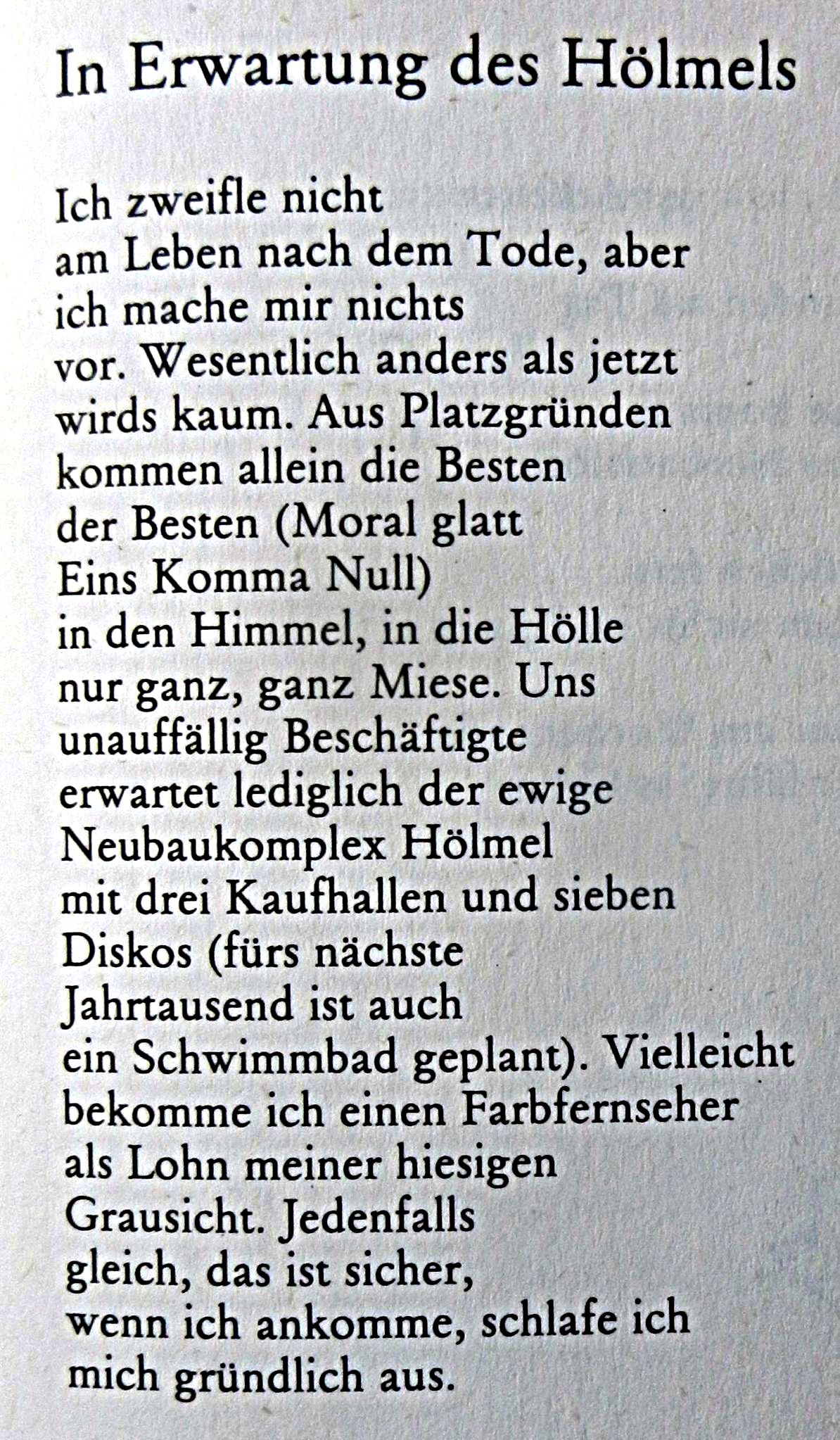 Waldemar Dege - In Erwartung des Hölmels