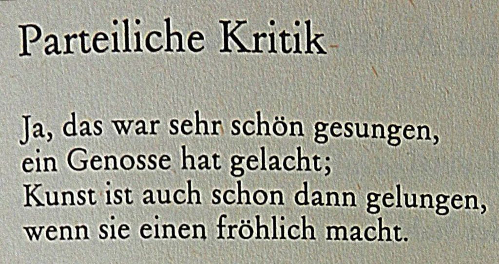 Waldemar Dege - Parteiliche Kritik