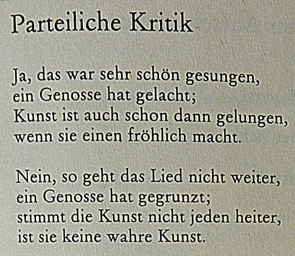 Waldemar Dege - Parteiliche Kritik