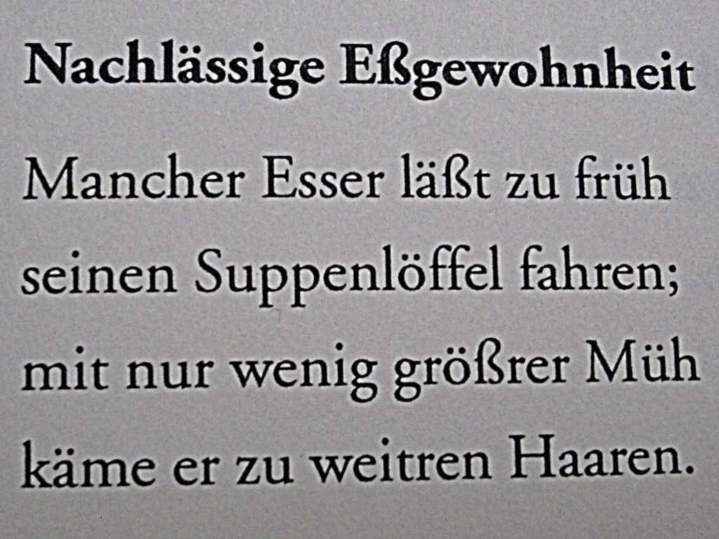 Waldemar Dege - Nachlässige Eßgewohnheit