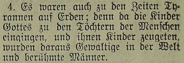 Die Bibel - Genesis 6, 4