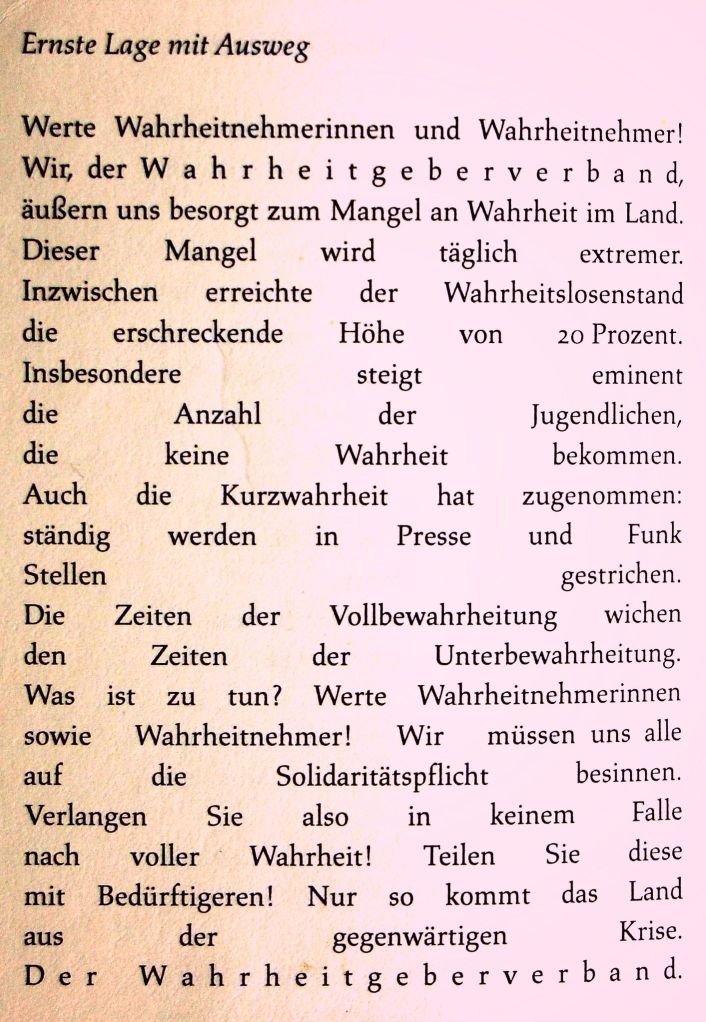 Waldemar Dege - Ernste Lage mit Ausweg - 1987