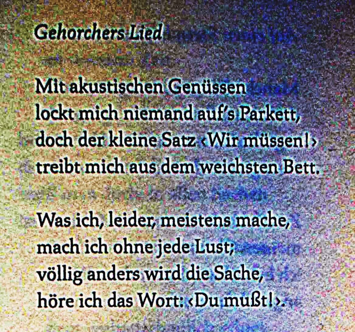 Waldemar Dege - Gehorchers Lied - 1973